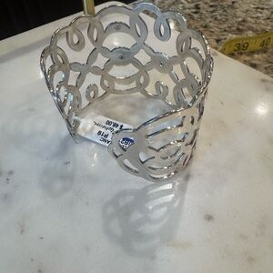 Brighton Silver Filigree Cuff Bracelet
